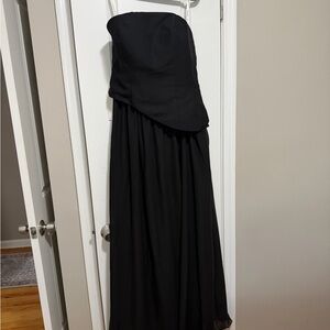 Elegant Black Strapless Dress